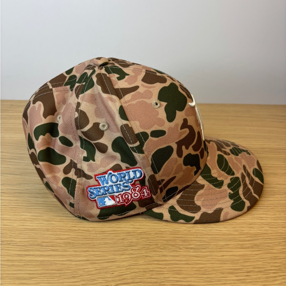 Detroit Tigers MLB New Era World Series 1984‎ Duck Camo Cap 7 1/4 Fit - Picture 3 of 8